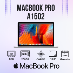 Macbook Pro A1502 13" - 8GB/256SSD (Mediados 2014)