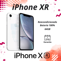 iPhone XR - 64GB / Bateria 100% - Reacondicionado