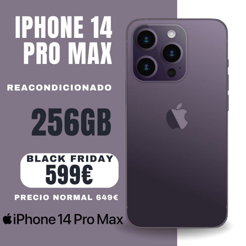 iPhone 14 Pro Max 256GB - Reacondicionado