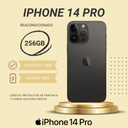 iPhone 14 Pro - 256GB - Bateria 100% - Reacondicionado
