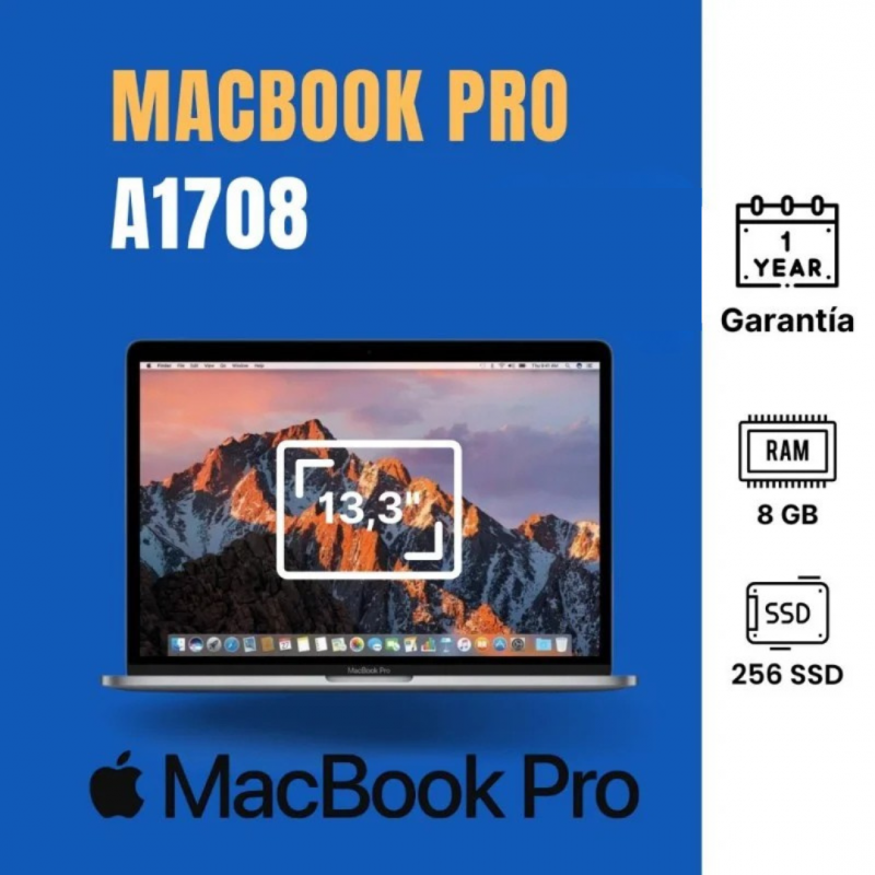 MacBook Pro A1708 13" - 8GB/256SSD - 2016