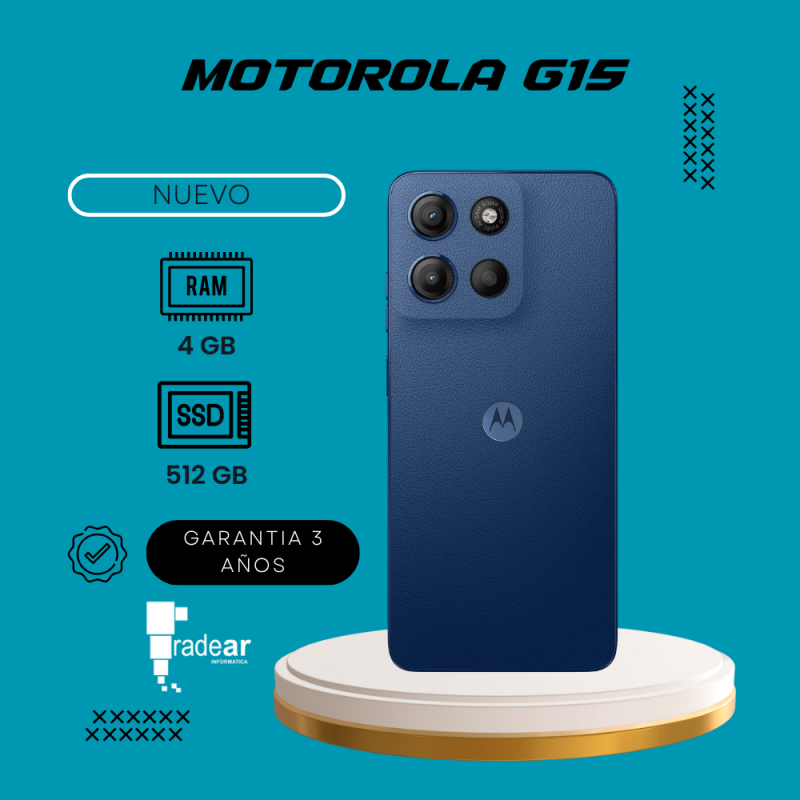 Motorola G15 4/512GB - ¡Nuevo!