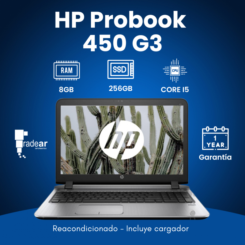 HP Probook 450 G3 - 8G - i5 6ta Gen