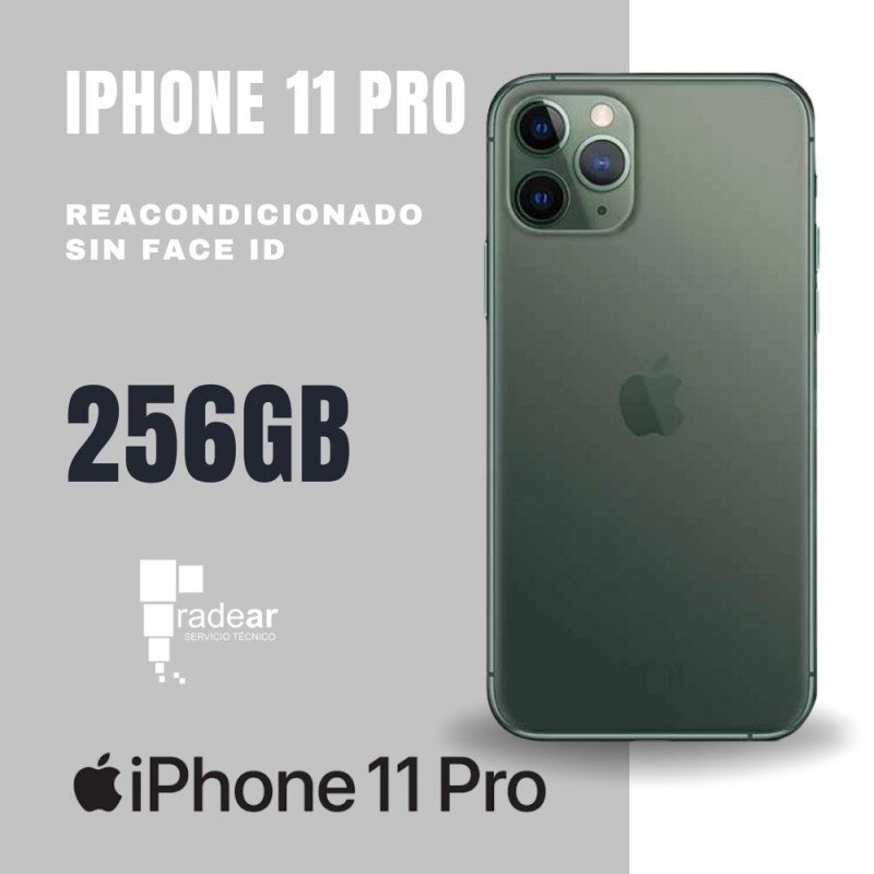 iPhone 11 Pro - 256GB - Reacondicionado Sin Face ID- Bateria 100%