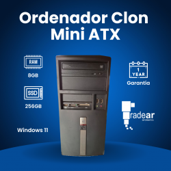 Ordenador Clon Mini ATX - 8GB Ram/256GB SDD - Windows 11