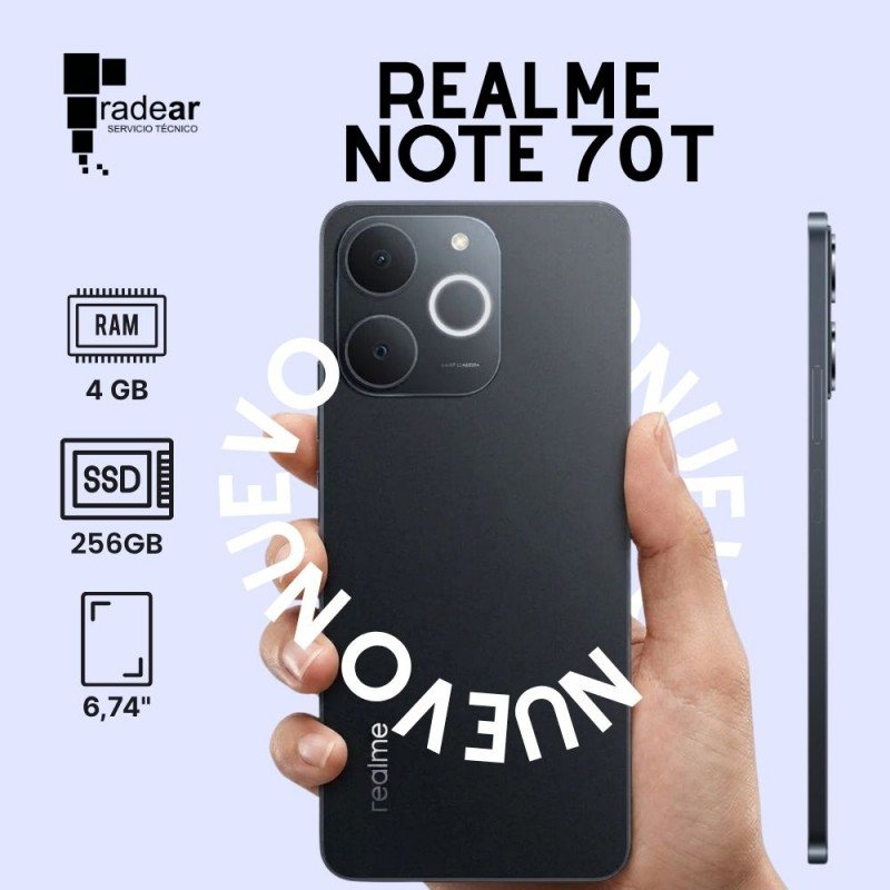 Realme Note 70T 4/256GB - NUEVO