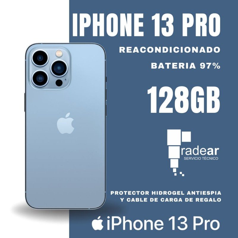 iPhone 13 Pro 128GB - Reacondicionado Grado A