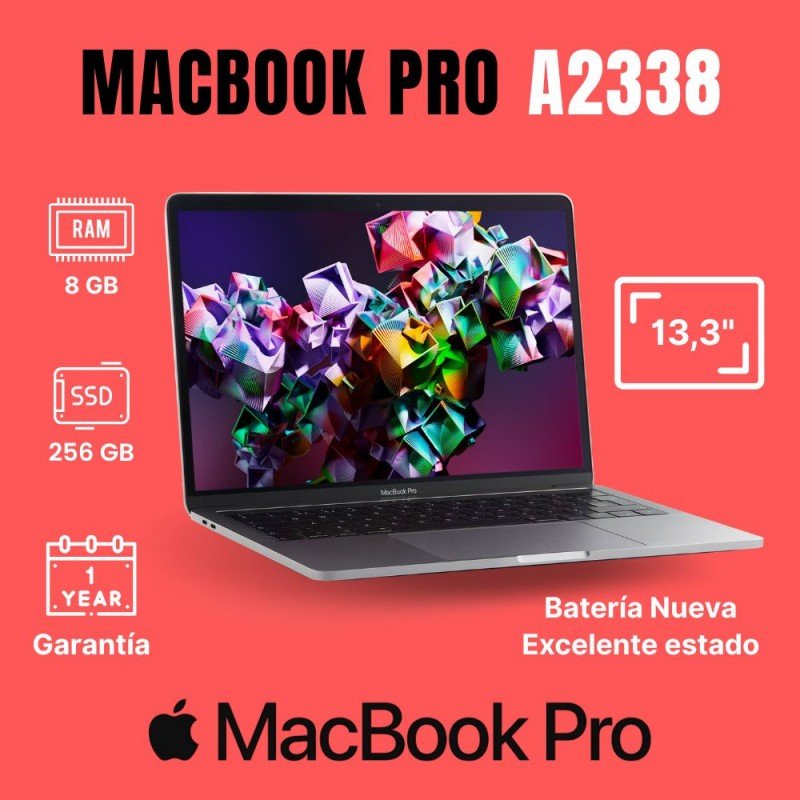 Macbook Pro A2338 M2 - 13.3" - 8/256GB (2022)