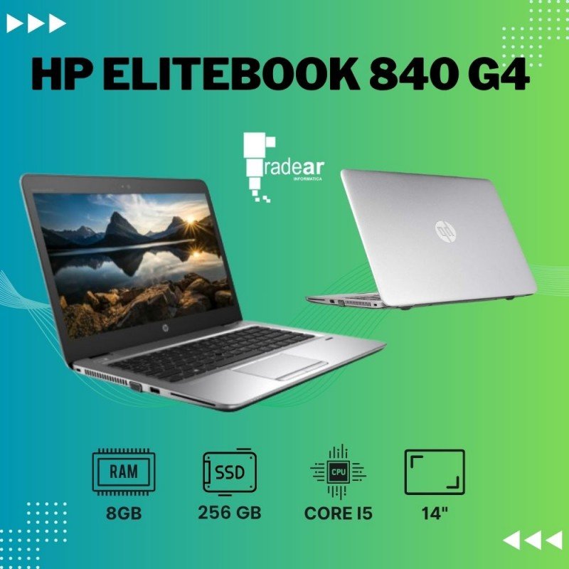 HP EliteBook 840 G4 - 8/256GB - Core i5 - 14"