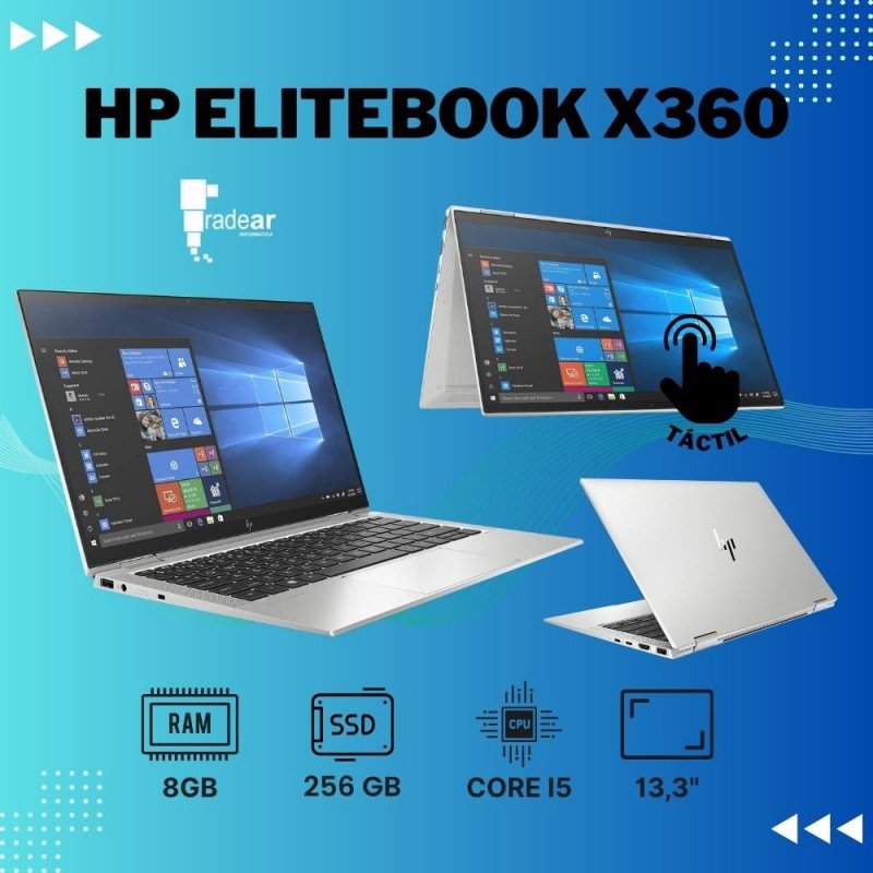 HP EliteBook 360 G2 - 8/256GB - Core i5 - 13,3"