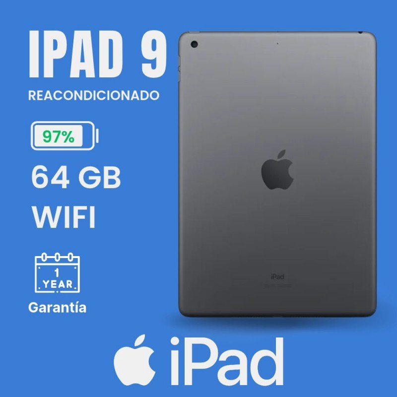 iPad 10,2" (9ª gen) WiFi - Gris espacial - Reacondicionado